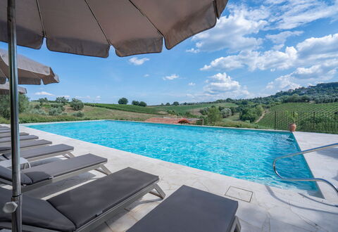 Correggiolo Spereto Apartment With Pool, Montaione: Swimming Pool, Outdoor Furniture, Sunlounger, Resort, Thermae, Eco Hotel, Chair, Resort Town, Chaise Longue, Villa