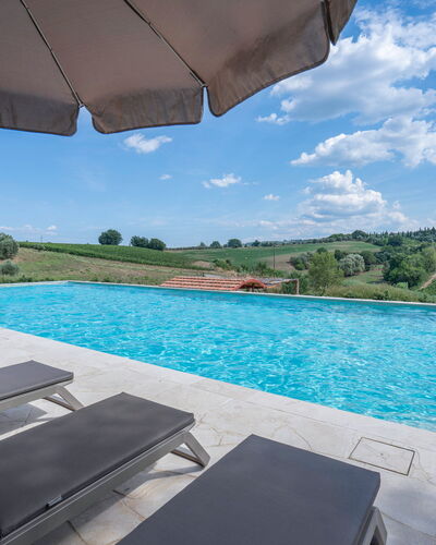 Correggiolo Spereto Apartment With Pool, Montaione: Swimming Pool, Outdoor Furniture, Sunlounger, Resort, Thermae, Eco Hotel, Chair, Resort Town, Chaise Longue, Villa