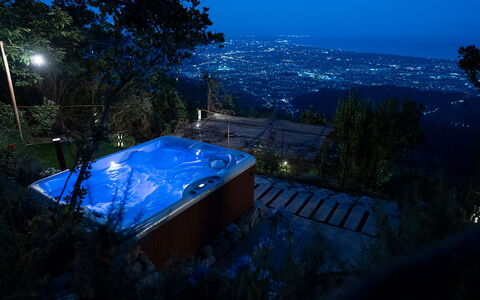 La Casa Sul Forte: Sky, Plant, Blue, Tree, Building, Swimming Pool, Shade, Landscape, Roof, Leisure