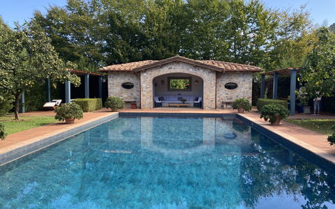 Villa Bongi: Water, Swimming Pool, Architecture, Composite Material, Resort, Water Feature, Estate, Garden, Hacienda, Shade