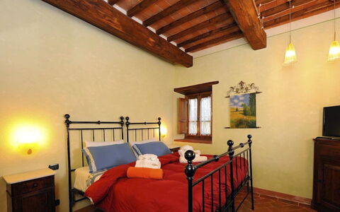 Mulino della Villa: Wall, Interior Design, Furniture, Bedroom, Ceiling, Bed, Flooring, Floor, Room, Bed Frame