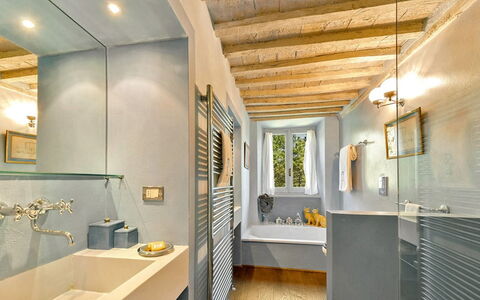 Villa Aiola: Wall, Plumbing Fixture, Interior Design, Bathroom, Flooring, Ceiling, Floor, Tap, Sink, Lighting