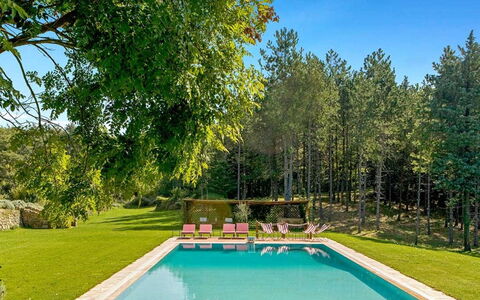 Villa Aiola: Swimming Pool, Garden, Shade, Lawn, Resort, Landscaping, Eco Hotel, Backyard, Yard, Park