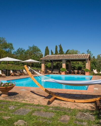 Villa Giuncheto: Resort, Swimming Pool, Shade, Outdoor Furniture, Estate, Eco Hotel, Hacienda, Sunlounger, Landscaping, Garden