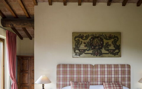 Villa Torre: Furniture, Interior Design, Wall, Wood, Flooring, Floor, Textile, Bed, Lighting, Bedroom