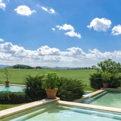 Villa Il Serraglio: Swimming Pool, Garden, Shrub, Estate, Land Lot, Landscaping, Lawn, Farmhouse, Hacienda, Villa
