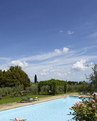Villa del Riccio: Shrub, Garden, Estate, Landscaping, Hacienda, Villa, Swimming Pool, Plantation, Courtyard, Farmhouse