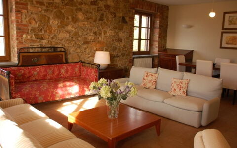 Casale Gioiello: Furniture, Interior Design, Flooring, Floor, Ceiling, Room, Table, Couch, Living Room, Chair