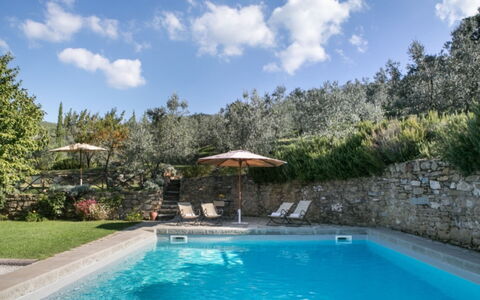 Villa Bel Monte: Swimming Pool, Blue, Resort, Outdoor Furniture, Eco Hotel, Garden, Landscaping, Shade, Water Feature, Backyard