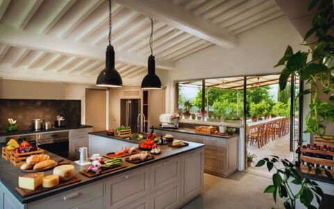 Agatea: Kitchen, Countertop, Furniture, Interior Design, Kitchen Appliance, Lighting, Light Fixture, Flooring, Ceiling, Cabinetry