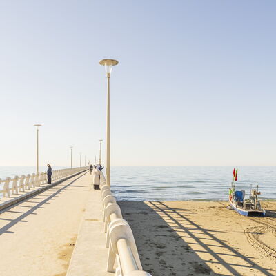 Casa Liliana Ac, Wifi, Forte Dei Marmi: Sea, Horizon, Ocean, Coastal And Oceanic Landforms, Coast, Beach, Shore, Walkway, Boardwalk