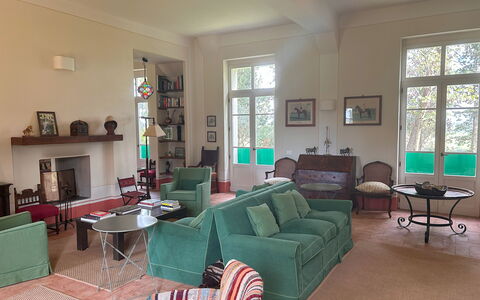 Poggio Cavallino Private Pool, Wifi, Maremma: Furniture, Chair, Flooring, Interior Design, Home, Floor, Door, Room, Apartment, Living Room