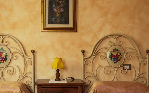 La Limonaia: Furniture, Wall, Bedroom, Bed, Wood, Interior Design, Bed Sheet, Bedding, Floor, Flooring