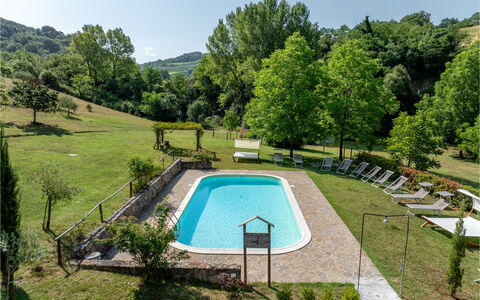 Montaione Country House Amarrante, Pool, Ac: Tree, Swimming Pool, Garden, Shade, Backyard, Resort, Eco Hotel, Yard, Lawn, Thermae