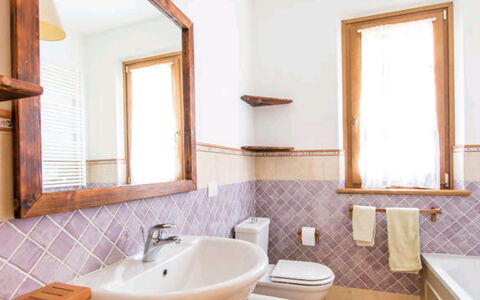 Villa Camaiore: Plumbing Fixture, Flooring, Interior Design, Bathroom, Floor, Tap, Plumbing, Bathroom Sink, Sink, Home