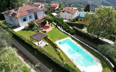 Villa Corsanico: Swimming Pool, Residential Area, House, Roof, Human Settlement, Home, Resort, Estate, Garden, Eco Hotel