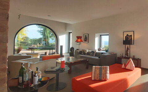 Podere Vigna Nuova: Furniture, Interior Design, Table, Couch, Flooring, Lighting, Ceiling, Living Room, Floor, Home