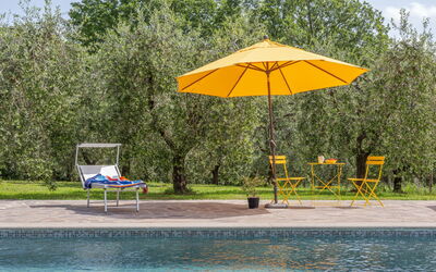 Il Querceto: Outdoor Furniture, Furniture, Umbrella, Swimming Pool, Shade, Chair, Garden, Resort, Sunlounger, Leisure
