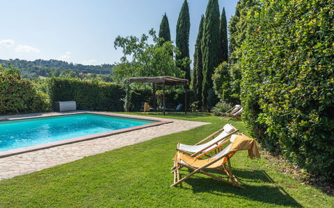 La Piccola Oasi: Blue, Swimming Pool, Garden, Outdoor Furniture, Leisure, Resort, Eco Hotel, Shade, Landscaping, Hacienda