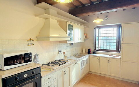 Santa Barbara: Kitchen, Kitchen Appliance, Countertop, Interior Design, Major Appliance, Flooring, Cabinetry, Kitchen Stove, Wood, Furniture