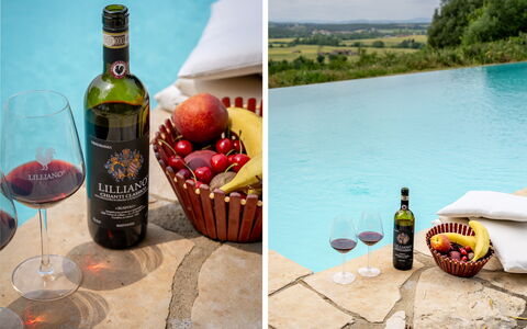 In the Heart of Chianti, Pool, Wifi, View - Lillia: Drinkware, Stemware, Wine Glass, Wine, Barware