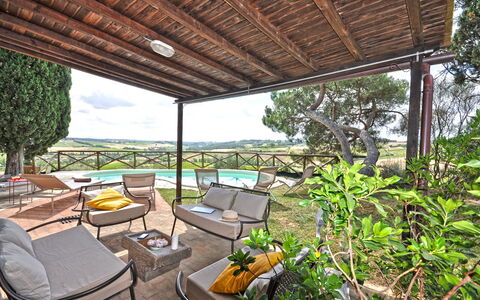 Capanna Al Lago: Furniture, Outdoor Furniture, Chair, Shade, Resort, Garden, Backyard, Eco Hotel, Patio, Outdoor Structure