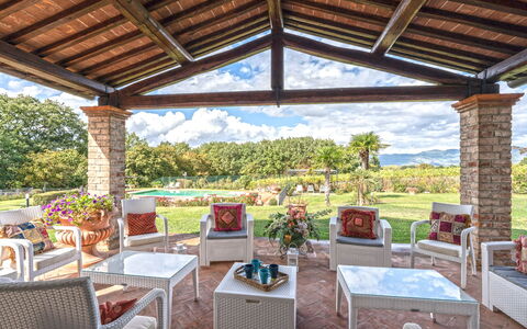 Dimora Di Castroncello: Garden, Estate, Resort, Eco Hotel, Shade, Hacienda, Cottage, Landscaping, Chair, Farmhouse