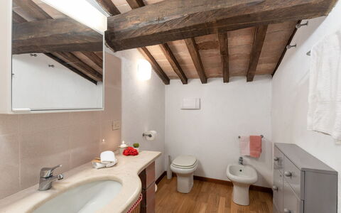 Casale del Timignano, Private Villa with Huge Gard: Wall, Plumbing Fixture, Flooring, Sink, Bathroom, Floor, Interior Design, Ceiling, Bathroom Sink, Tap