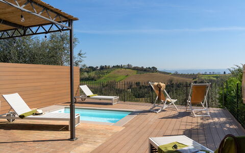 Casa Meletta: Swimming Pool, Outdoor Furniture, Furniture, Sunlounger, Resort, Composite Material, Eco Hotel, Shade, Deck, Chair