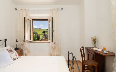 Villa Gori: Wall, Furniture, Interior Design, Flooring, Floor, Ceiling, Bedroom, Room, Home, Bed