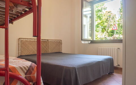 Casa Carla: Bed, Bedroom, Interior Design, Furniture, Bedding, Bed Sheet, Wood, Floor, Flooring, Room