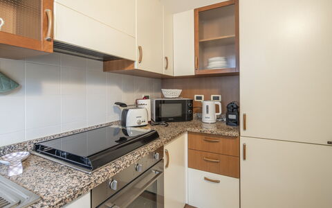 Bonaria Boutique House Ac, Wifi, Cinque Terre: Countertop, Cabinetry, Interior Design, Kitchen, Furniture, Kitchen Appliance, Flooring, Major Appliance, Wood, Floor