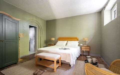 Passignano: Furniture, Bed, Wall, Interior Design, Bedroom, Floor, Flooring, Wood, Bed Sheet, Bedding