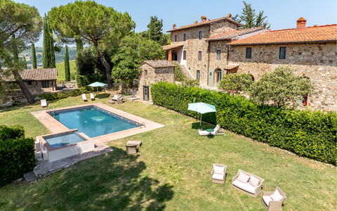 Passignano: Estate, Swimming Pool, Mansion, Villa, Garden, Hacienda, Landscaping, Courtyard, Farmhouse, Backyard