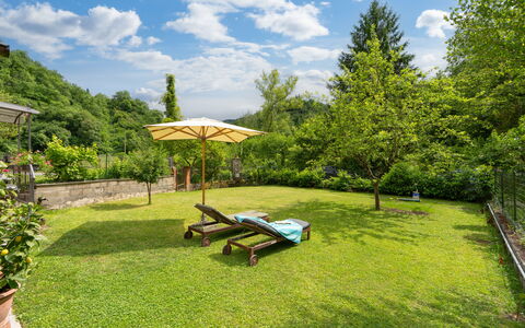 Villa Fornaci: Garden, Land Lot, Furniture, Groundcover, Lawn, Outdoor Furniture, Shade, Eco Hotel, Landscaping, Yard