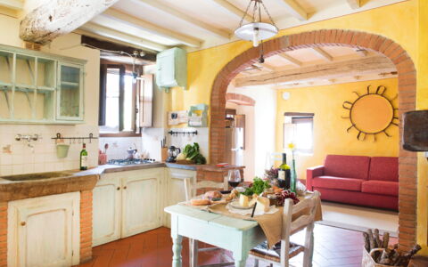 Il Canto Del Maggio: Furniture, Interior Design, Wall, Flooring, Wood, Ceiling, Kitchen, Table, Chair, Floor