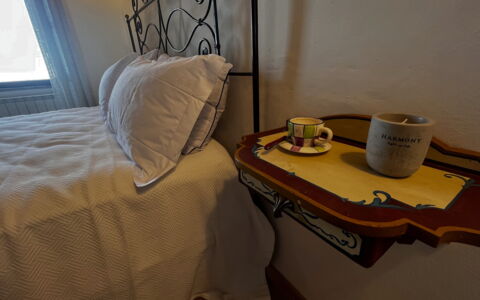 Appartamento Del Mercato: Interior Design, Bedroom, Floor, Flooring, Furniture, Lighting, Linens, Bedding, Bed Sheet, Bed