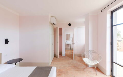 Villa Sassinoro: Floor, Flooring, Home, Apartment, Bedroom, Chair, Bed, Balcony
