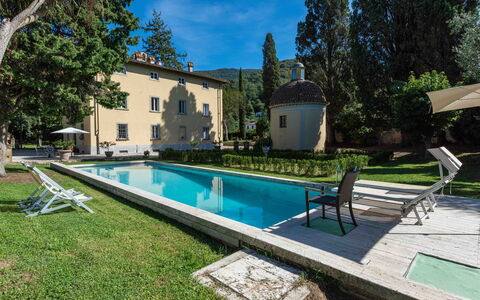 Villa Tambellini De Fondra: Home, Estate, Garden, Landscaping, Swimming Pool, Hacienda, Yard, Lawn, Shade, Backyard