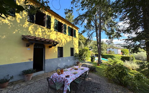 Allo Scoiattolo: Shrub, Home, Cottage, Garden, Estate, Shade, Landscaping, Hacienda, Yard, Backyard