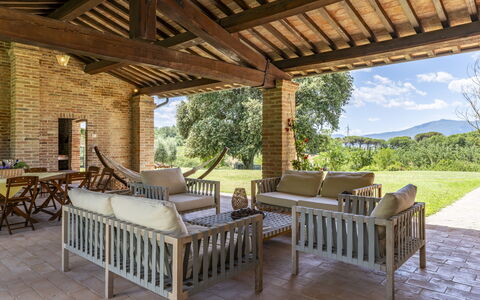 Aqua Bio Retreat: Furniture, Wood, Chair, Interior Design, Table, Outdoor Furniture, Flooring, Ceiling, Porch, Floor