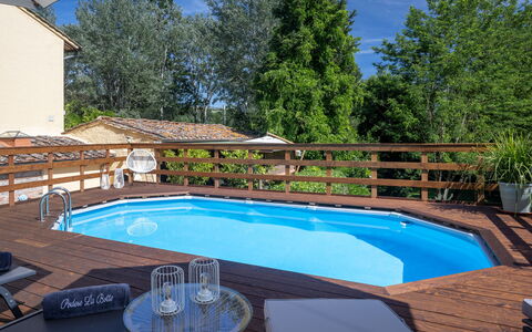 Podere la Botte, Pool, Lari: Swimming Pool, Outdoor Furniture, Furniture, Resort, Composite Material, Eco Hotel, Deck, Shade, Chair, Umbrella