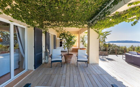 La Terrazza sul Mare: Shade, Resort, Eco Hotel, Porch, Outdoor Furniture, Balcony, Tropics, Chair, Villa, Deck