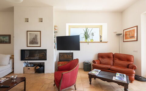 Villa Armonia: Furniture, Interior Design, Wall, Flooring, Wood, Living Room, Couch, Room, Floor, Picture Frame