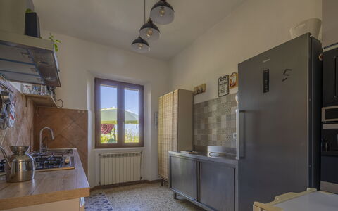 La Torre sul Ponte, Seaview, Garden: Wood, Interior Design, Flooring, Kitchen, Major Appliance, Furniture, Kitchen Appliance, Ceiling, Floor, Room