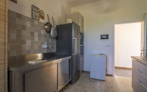 La Torre sul Ponte, Seaview, Garden: Kitchen, Countertop, Kitchen Appliance, Major Appliance, Flooring, Interior Design, Floor, Cabinetry, Home Appliance, Furniture