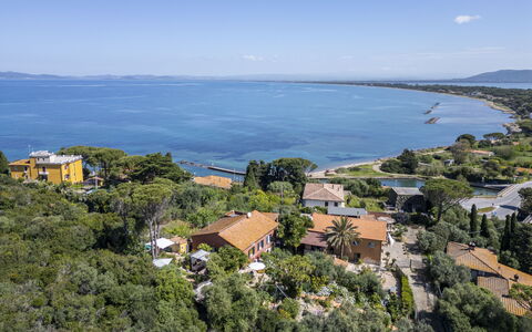 La Torre sul Ponte, Seaview, Garden: Water, Coast, Residential Area, Landscape, Coastal And Oceanic Landforms, Sea, Horizon, Bird'S-Eye View, Aerial Photography, Ocean