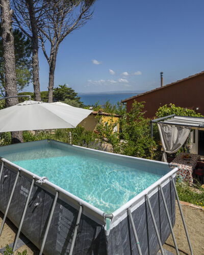 La Torre sul Ponte, Seaview, Garden: Swimming Pool, Composite Material, Shade, Leisure, Resort, Eco Hotel, Outdoor Furniture, Backyard, Houseplant