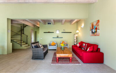 Villa Salvia: Furniture, Interior Design, Flooring, Wall, Floor, Couch, Ceiling, Wood, Room, Living Room