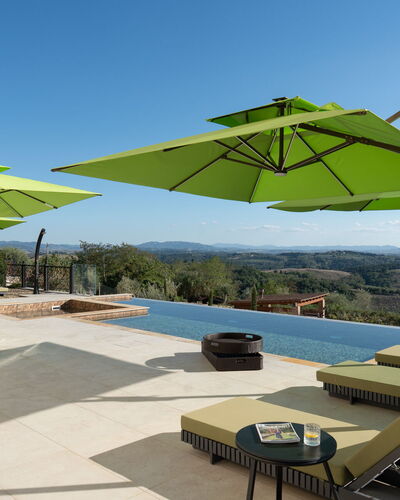 Villa Elisa: Outdoor Furniture, Furniture, Umbrella, Outdoor Table, Chair, Shade, Swimming Pool, Resort, Eco Hotel, Patio